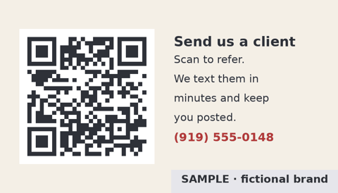 Sample Referral card